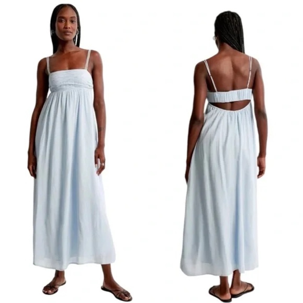 Abercrombie & Fitch Light Blue Maxi Dress